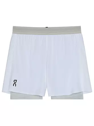 ON | Short de course Performance 2/1 pour hommes | weiss
